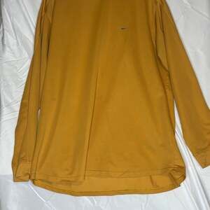 Vintage/Y2K Nike Gray Tag Dri-FIT Mustard Yellow Long Sleeve Performance Shirt,